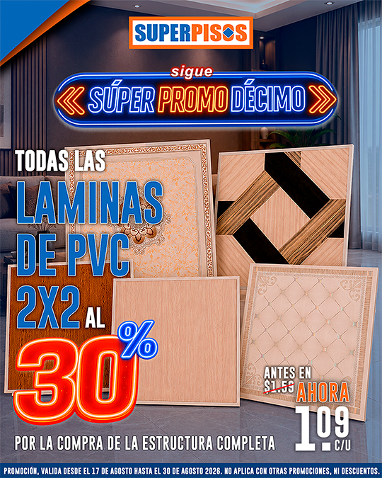 LAMINAS PVC 2X2
